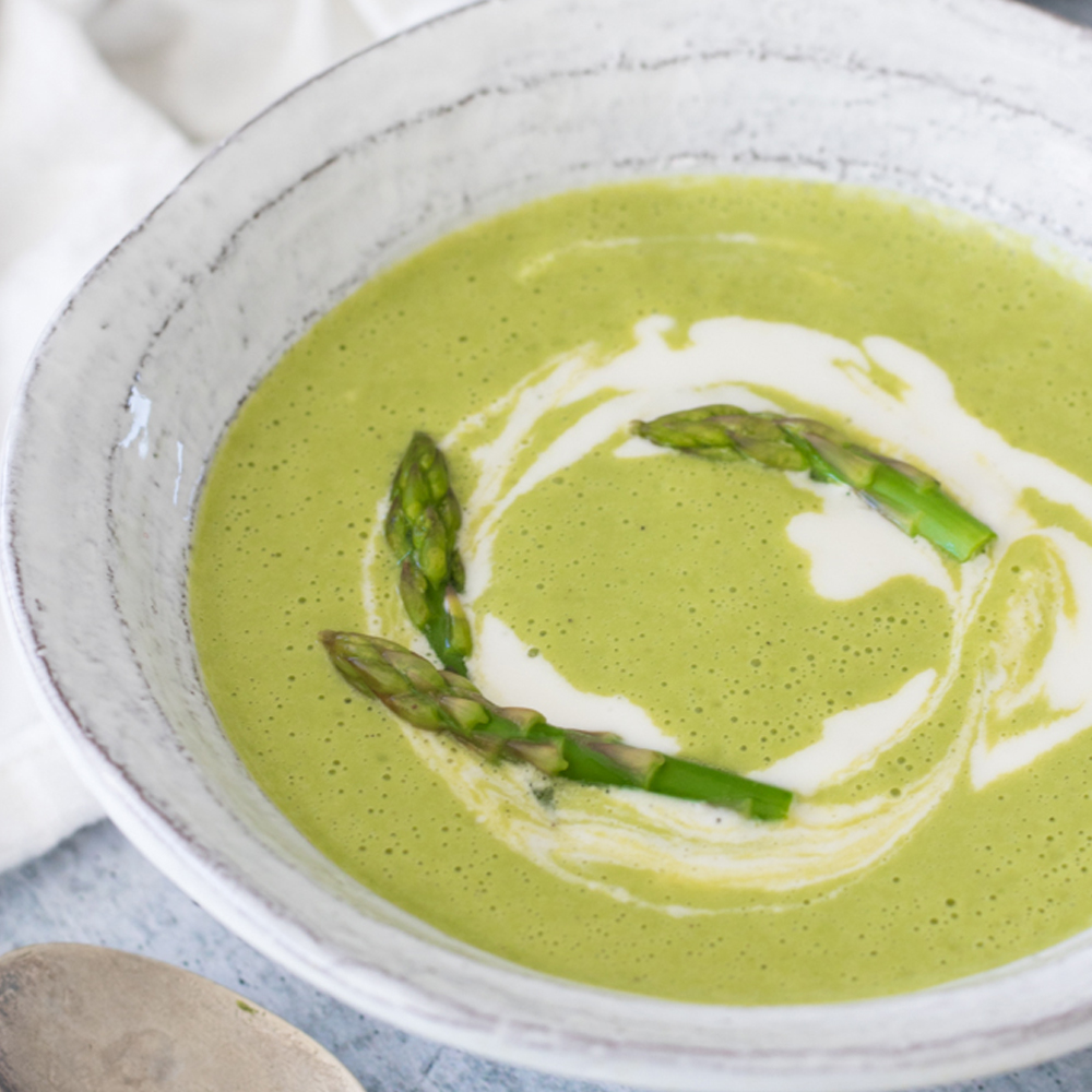 Simple Vegan Cream of Asparagus Soup