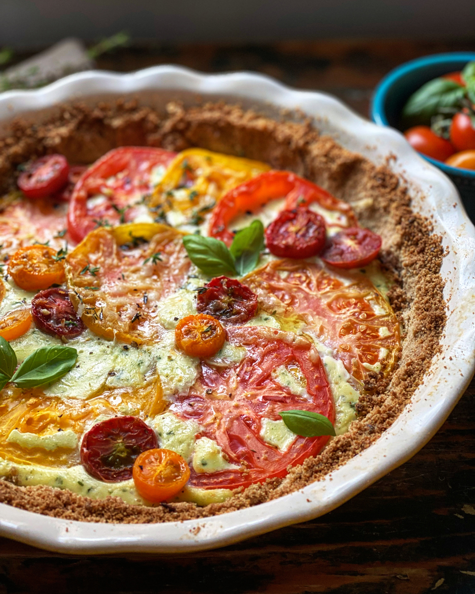 Herb-Packed Heirloom Tomato Tart | Joy Magazine