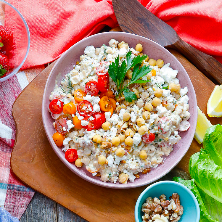 Chickpea & Walnut Salad