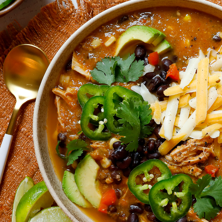 Charred Chicken Tortilla Soup