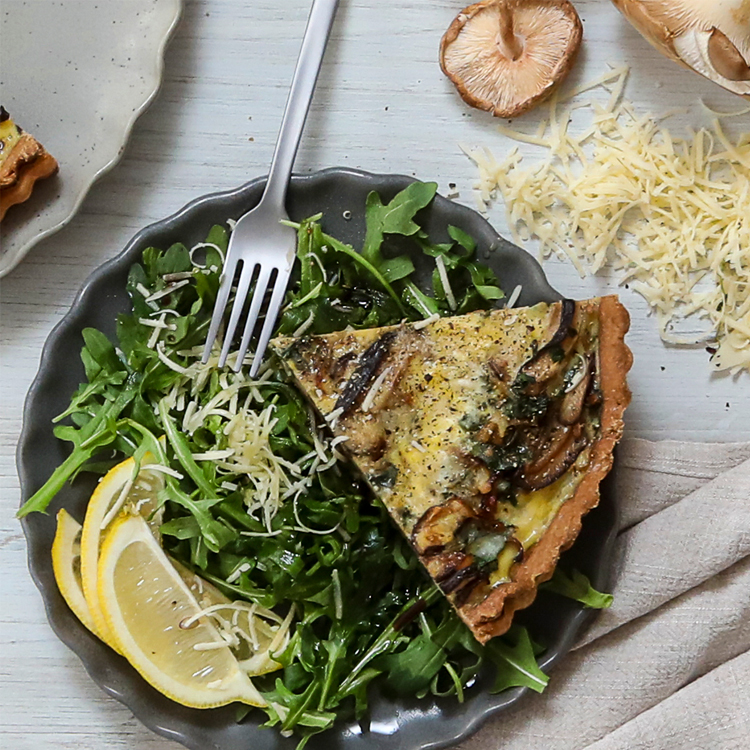 Mushroom & Swiss Chard Tart